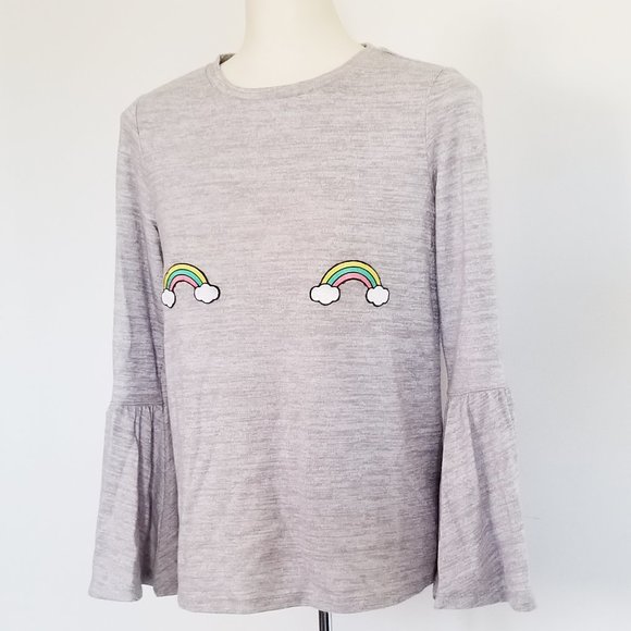 🌈 Rainbow Pride Bell Sleeved Sweater (S/M) 🏳️🌈 - Picture 2 of 4